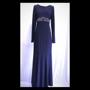 ELIZA J: Simply elegant!  Navy Blue Formal Dress